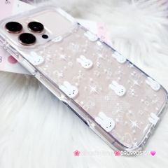 Case Ốp điện thoại iPhone Bling Bling ánh tim bé Thỏ kute viền camera lấp la lấp lánh iPhone 13/14/15/16/17Pro/Promax