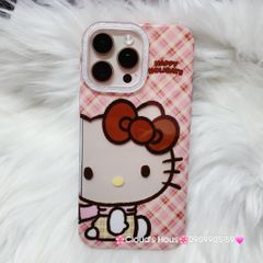 Case Ốp điện thoại iPhone Hello Kitty Trong Camera viền Bling Bling iPhone 13/14/15/16/17/Plus/Pro/Promax