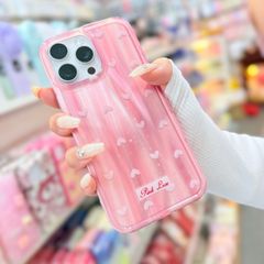 Case Ốp điện thoại iPhone Trái Tim Hồng (Pinh Love) Hologram Bling Bling iPhone 13/14/15/16/Pro/Promax