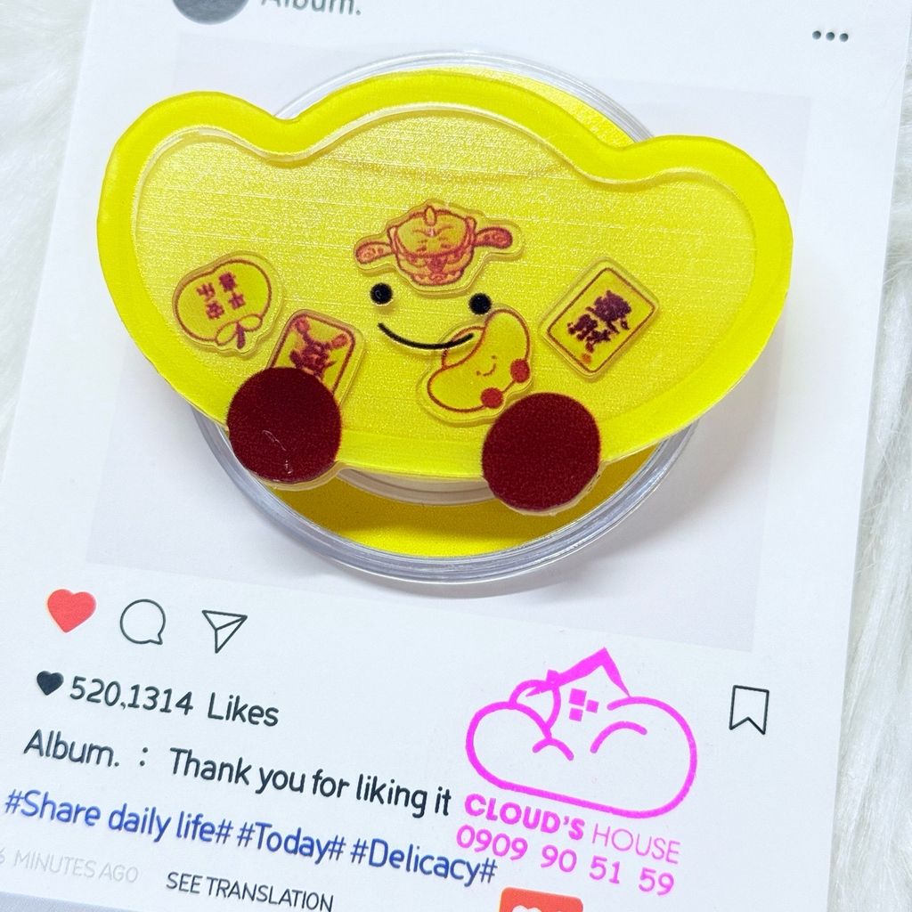 POPSOCKET Magsafe Nam Châm Hít Mẫu Mèo May Mắn Thần Tài TẾT 2026
