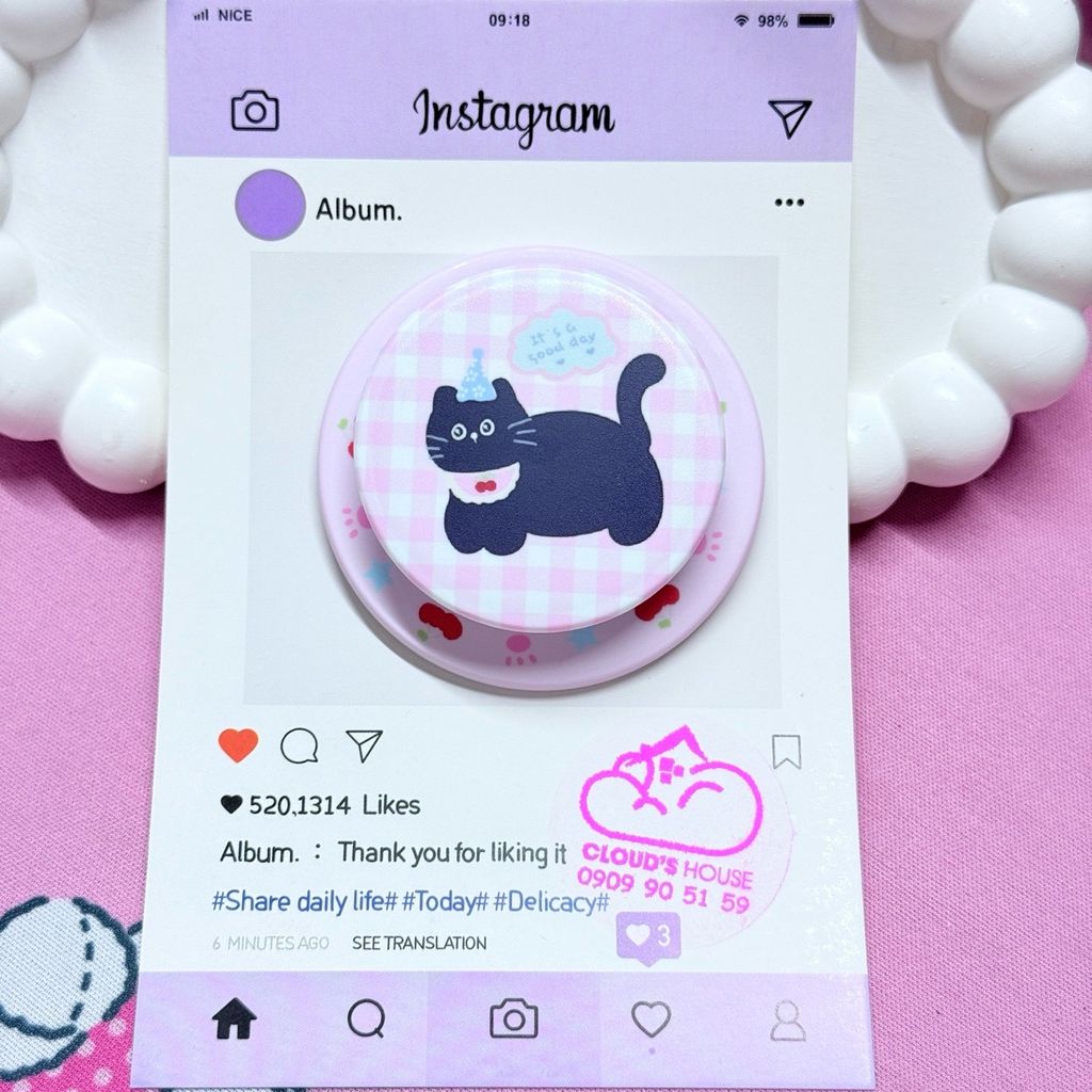 POPSOCKET Magsafe Nam Châm Hít CHÓ - MÈO Kute
