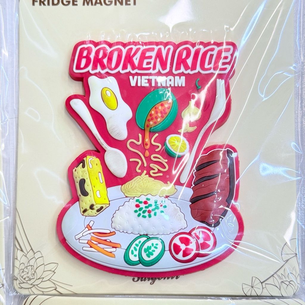 Nam châm Nhựa Dẻo Trang Trí Tủ Lạnh Fridge Magnet - Hình Ảnh Con Người Việt Nam - Món Ăn Việt Nam - Quà lưu niệm Việt Nam
