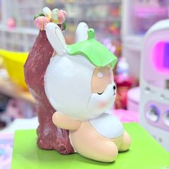 Bộ Mô Hình Shiba Inu Cute trang trí bàn làm việc để xe oto vô tri dễ thương