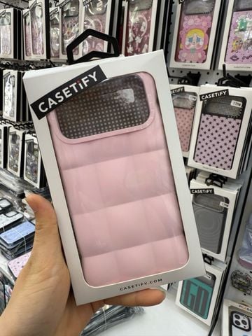 Case Ốp Điện thoại iPhone Casetify Mây-Màu Hồng Magsafe Basic iPhone 17/16/15Pro/Promax