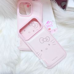 Case Ốp điện thoại iPhone Da Phao Hồng Babe Hello Kitty iPhone 13/14/15/16/17Pro/Promax