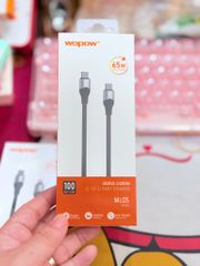 CÁP SẠC WOPOW Chính Hãng ML05 Dây Dù 65W Sạc Nhanh TypeC-TypeC Dài 1.2M