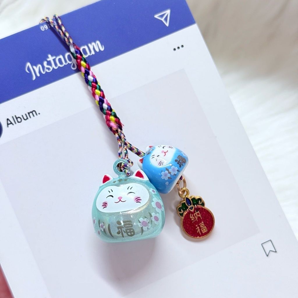 Móc Điện Thoại Mèo Lớn Mèo Nhỏ Móc Túi Phụ Kiện Đẹp nhiều màu (ánh hologram)