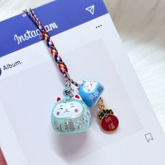 Móc Điện Thoại Mèo Lớn Mèo Nhỏ Móc Túi Phụ Kiện Đẹp nhiều màu (ánh hologram)