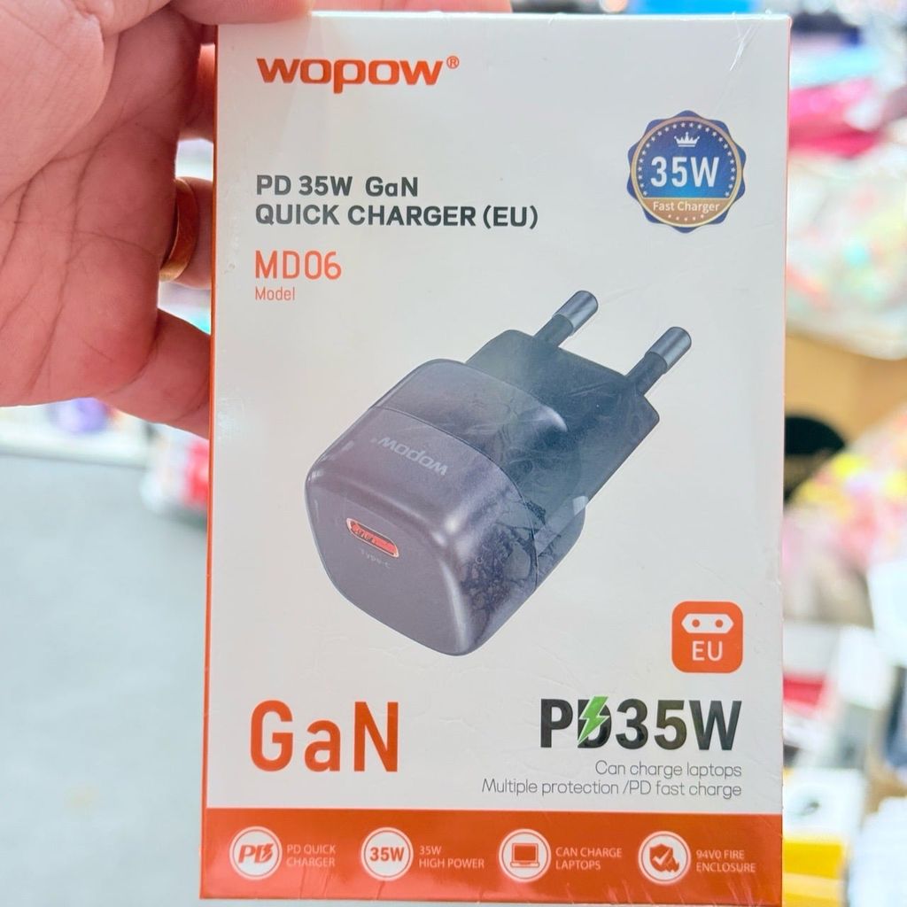 DOCK SẠC CÓC SẠC chính hãng WOPOW MD06 - PD35W