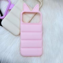 Case Ốp điện thoại iPhone phao Tai MÈO chất silicone iPhone 15/16/17Pro/Promax