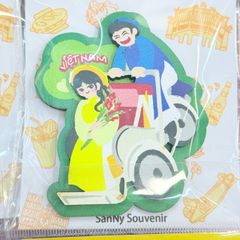 Nam châm Gỗ 3D Trang Trí Tủ Lạnh Fridge Magnet - Hình Ảnh Con Người Việt Nam - Món Ăn Việt Nam - Quà lưu niệm Việt Nam