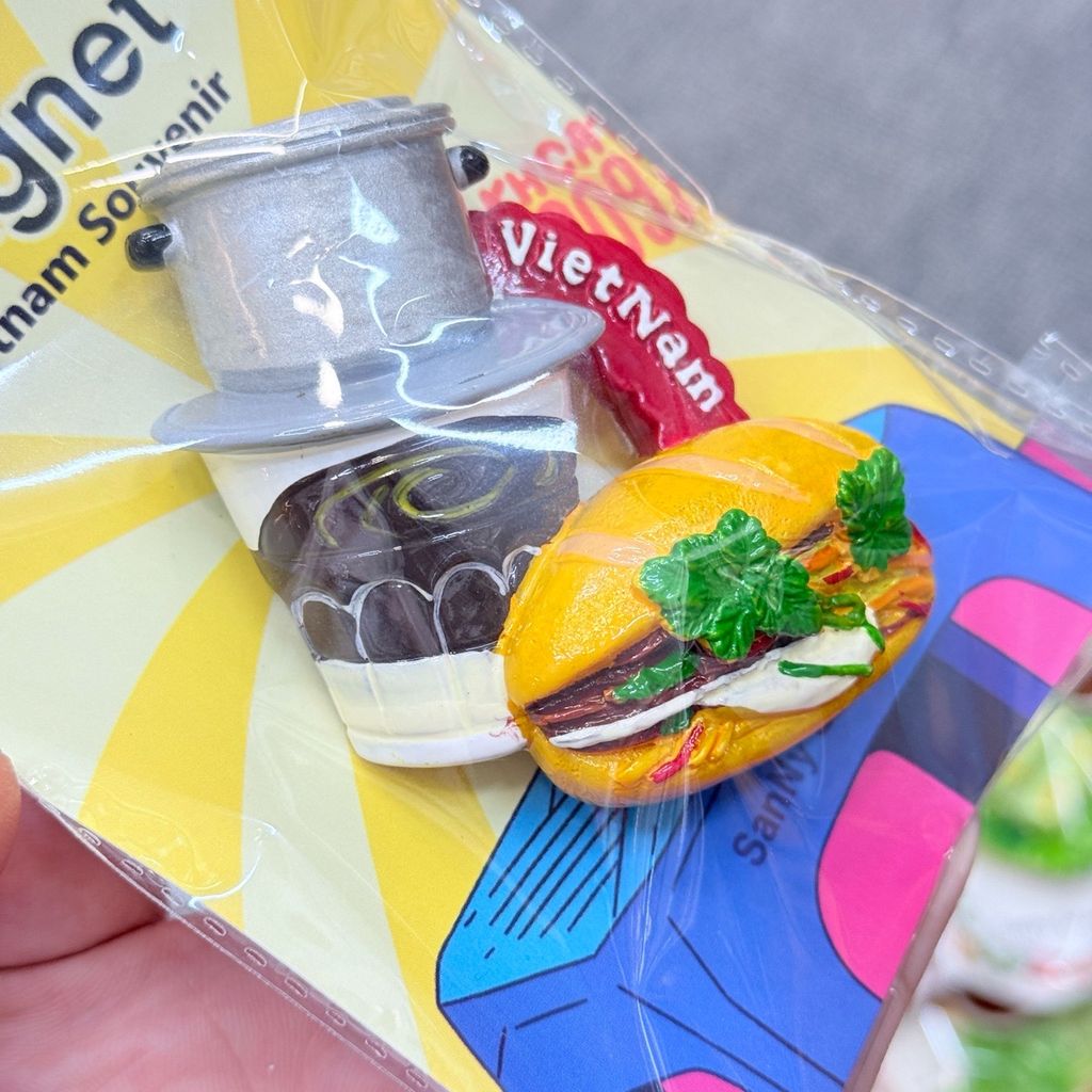 Nam Châm Gỗ 3D Trang Trí Tủ Lạnh Fridge Magnet - Món Ăn- Quà lưu niệm