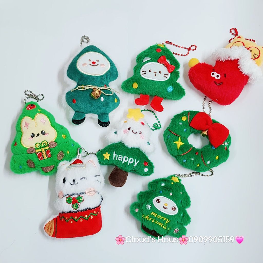 Móc Khóa Gấu Bông Giáng Sinh