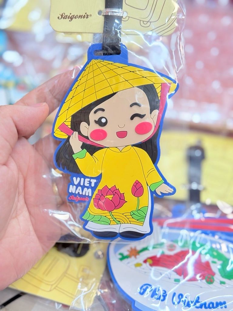 Thẻ Treo Hành Lý Vali Nhựa Dẻo PVC Luggage Tag Hình Ảnh Việt Nam Quà Lưu Niệm