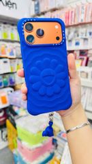 Case Ốp Điện thoại iPhone TAKASHI MURAKAMI x CASETiFY FLOWERS BLOOM Màu Xanh Basic iPhone 17/16/15Pro/Promax