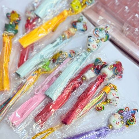 Dây Treo 12 Con Giáp - Mèo Thần Tài- Mèo May Mắn
