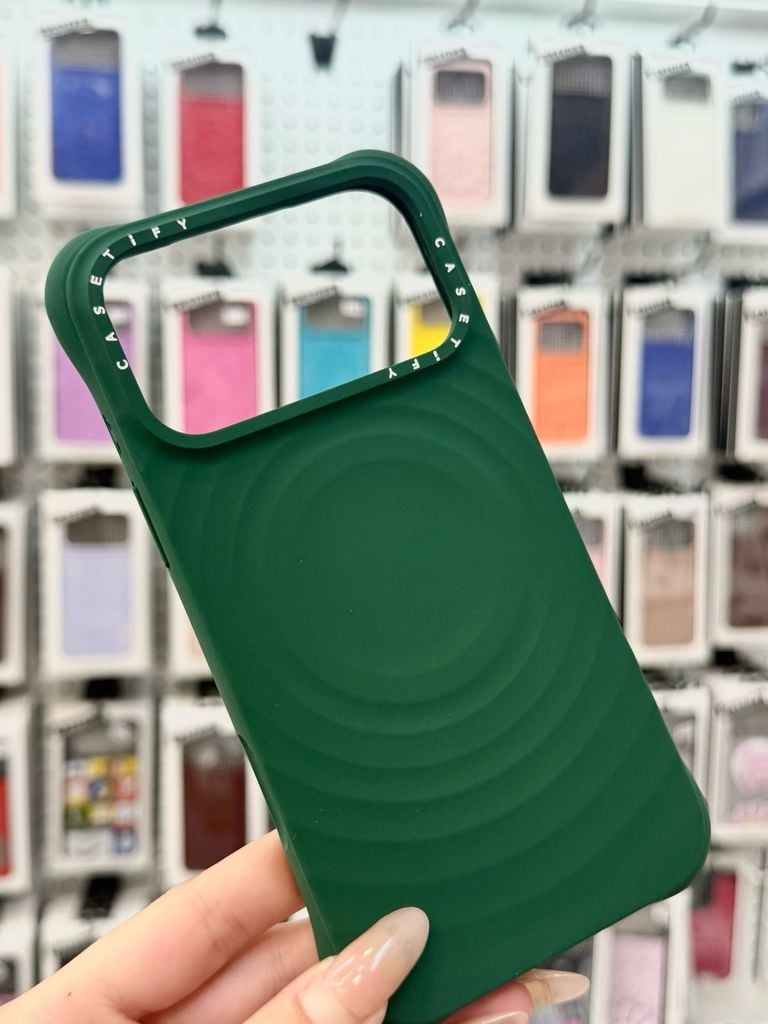 Case Ốp Điện thoại iPhone Casetify Ripple Case Xanh Lá Đậm Magsafe Basic iPhone 17 Promax