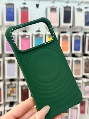 Case Ốp Điện thoại iPhone Casetify Ripple Case Xanh Lá Đậm Magsafe Basic iPhone 17 Promax
