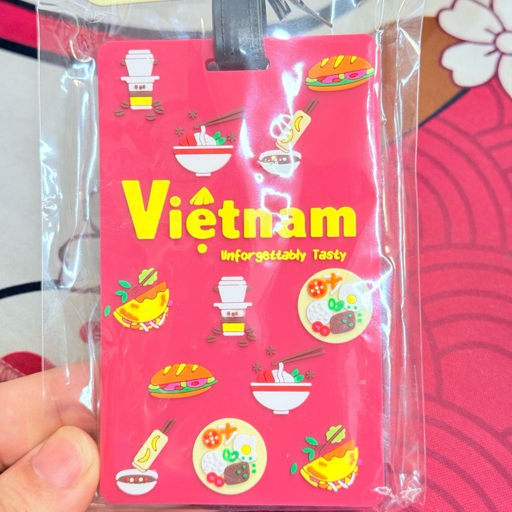 Thẻ Treo Hành Lý Vali Nhựa Dẻo PVC Luggage Tag Hình Ảnh Việt Nam Quà Lưu Niệm