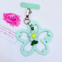 DÂY CHARM HOA Silicone R.E.P CaseTify CHỐNG BẨN kèm charm nhiều màu sắc