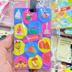 Thẻ Treo Hành Lý Vali Nhựa Dẻo PVC Luggage Tag Hình Ảnh Việt Nam Quà Lưu Niệm