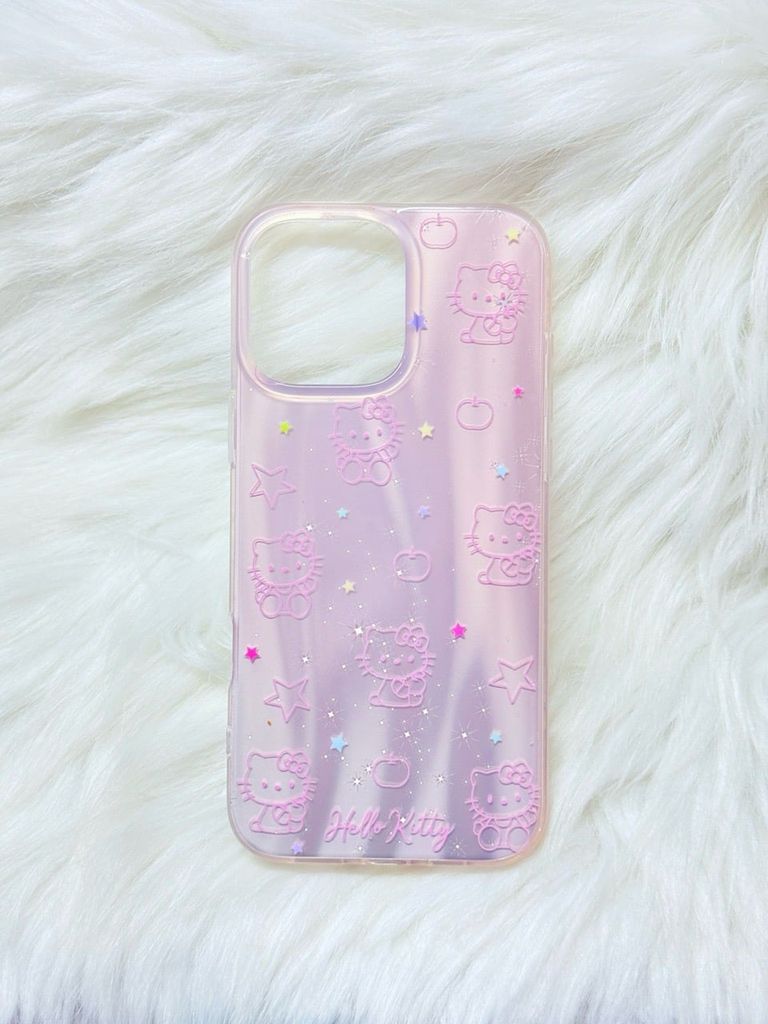 Case Ốp điện thoại iPhone Hello Kitty Hologram Bling Bling iPhone 13/14/15/16/Pro/Promax