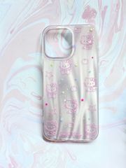 Case Ốp điện thoại iPhone Hello Kitty Hologram Bling Bling iPhone 13/14/15/16/Pro/Promax