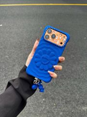 Case Ốp Điện thoại iPhone TAKASHI MURAKAMI x CASETiFY FLOWERS BLOOM Màu Xanh Basic iPhone 17/16/15Pro/Promax