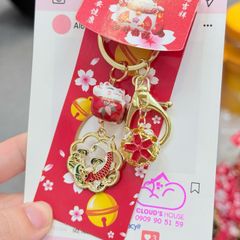 Móc Khóa Mèo Hoa Anh Đào Tết 2026