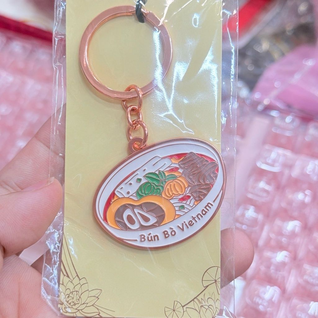 Móc Khoá/ Móc Treo Metal Keychain thuần Việt Trang Trí Quà Lưu Niệm Việt Nam