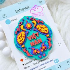 CNHN- Nam Châm Hít/ Dán Tủ Lạnh Quà Lưu Niệm Việt Nam Fridge Magnet - Refrigerator Magnet