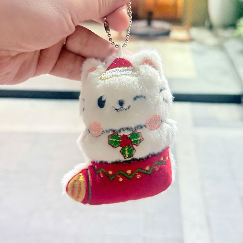 Móc Khóa Gấu Bông Giáng Sinh