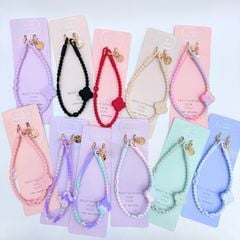 DÂY BI CHARM HOA Silicone CHỐNG BẨN kèm charm