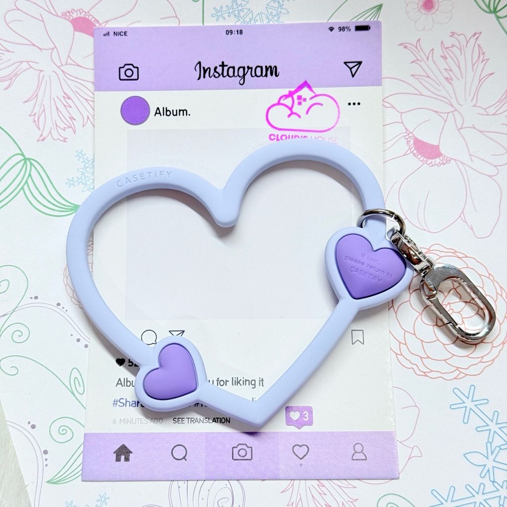 DÂY CHARM TRÁI TIM Silicone R.E.P CaseTify CHỐNG BẨN