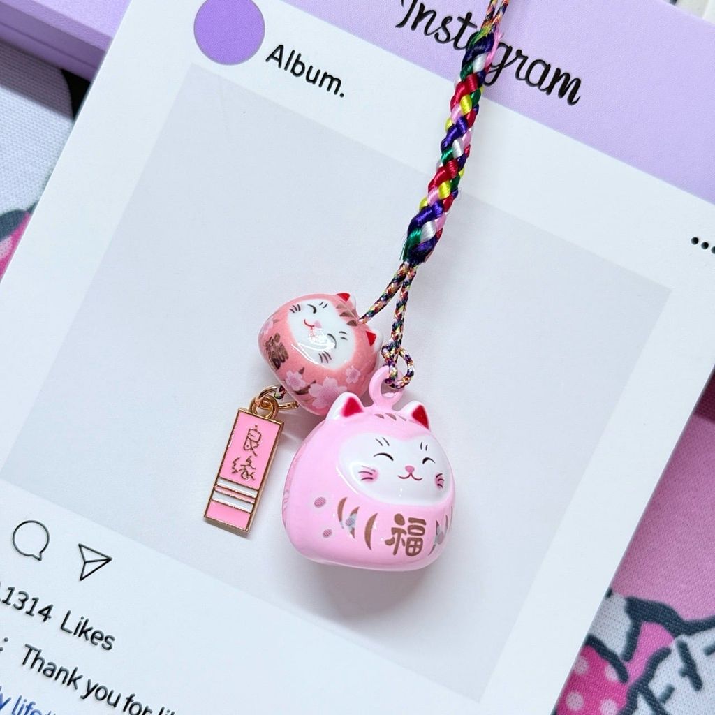 Móc Điện Thoại Mèo Lớn Mèo Nhỏ Móc Túi Phụ Kiện Đẹp nhiều màu (ánh hologram)