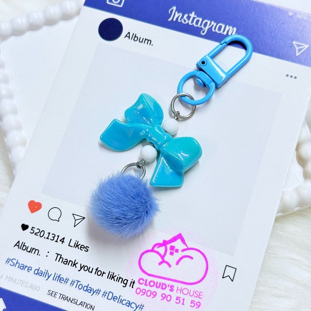 Móc treo điện thoại mini các mẫu NƠ cute dễ thương - nhiều mẫu