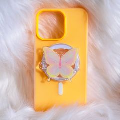 Case Ốp điện thoại iPhone Magsafe Trơn 2 Lớp Basic màu Vàng iPhone 13/14/15/16/Pro/Promax