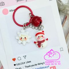 Móc Treo điện thoại, phụ kiện túi xách Giáng sinh Noel mẫu 2 charm