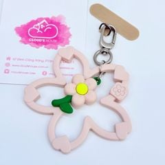 DÂY CHARM HOA Silicone R.E.P CaseTify CHỐNG BẨN kèm charm nhiều màu sắc