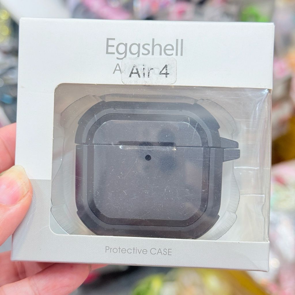 COVER AIRPOD 4 EGGSHELL PROTECTIVE CASE FORM TRÒN (NHIỀU MÀU)
