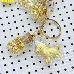 MÓC KHÓA NGỰA VÀNG KÈM HỦ VÀNG- TẾT