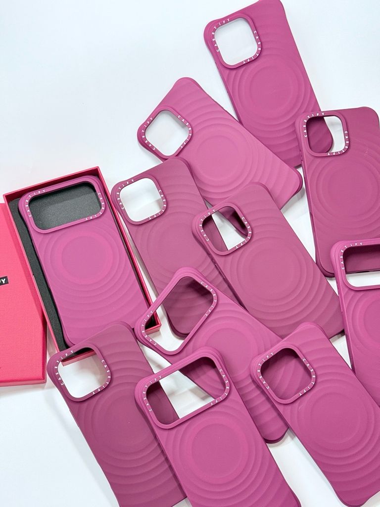 Case Ốp Điện thoại iPhone Casetify Ripple Case Mulberry Color Magsafe Basic iPhone 17/16/15Pro/Promax