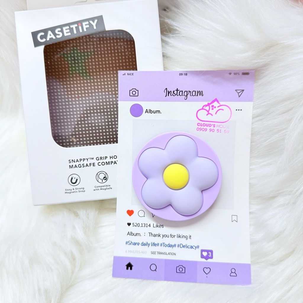 POPSOCKET Magsafe Nam Châm Hít CaseTify BÔNG HOA đê Chữ C