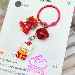 Móc Treo điện thoại, phụ kiện túi xách Giáng sinh Noel mẫu 2 charm