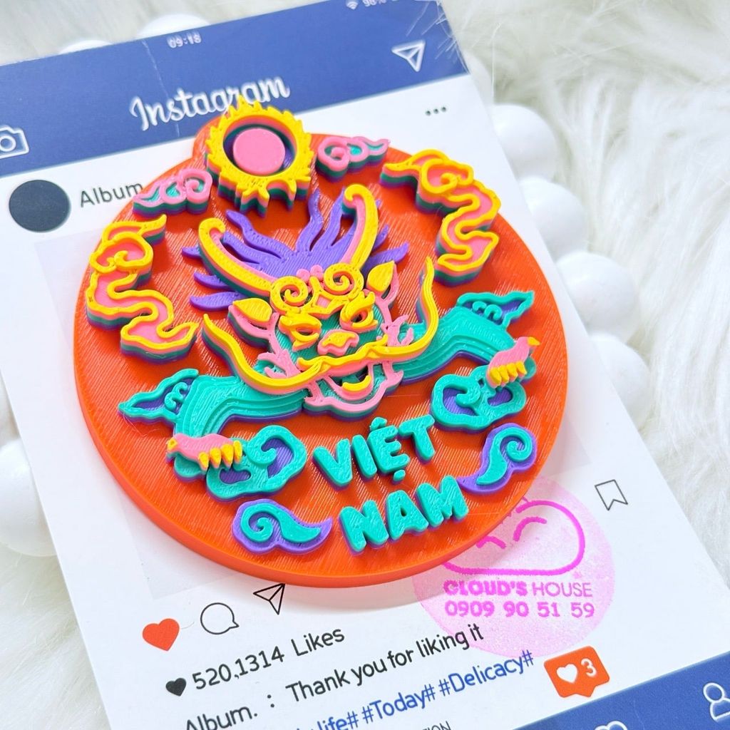 CNHN- Nam Châm Hít/ Dán Tủ Lạnh Quà Lưu Niệm Việt Nam Fridge Magnet - Refrigerator Magnet