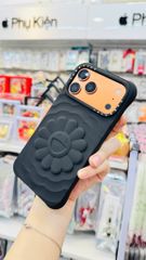 Case Ốp Điện thoại iPhone TAKASHI MURAKAMI x CASETiFY FLOWERS BLOOM Màu Đen Basic iPhone 17/16/15Pro/Promax