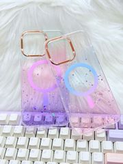 Case Ốp điện thoại iPhone Likgus Trong Ombre Nhiều Màu Bling Bling Magsafe iPhone 16/17/Promax