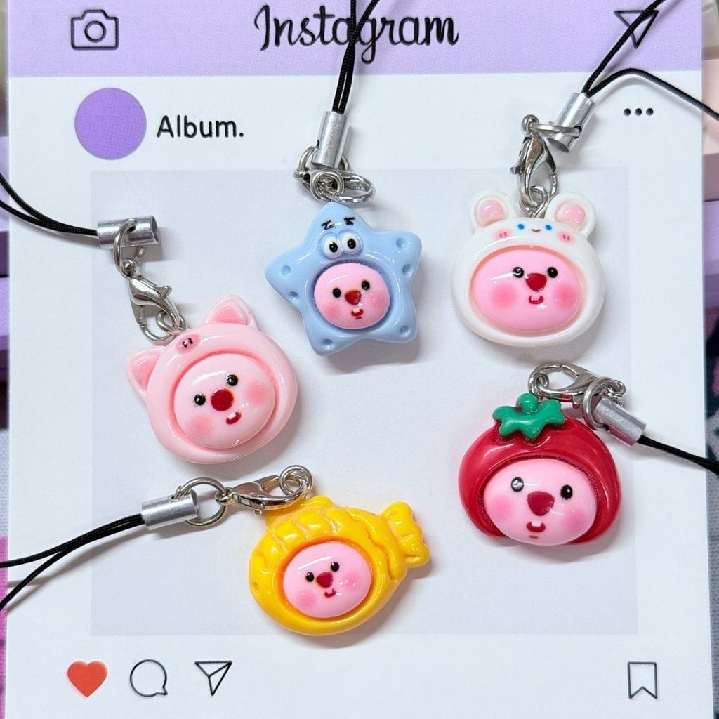 Móc treo điện thoại mini cute dễ thương nhiều mẫu