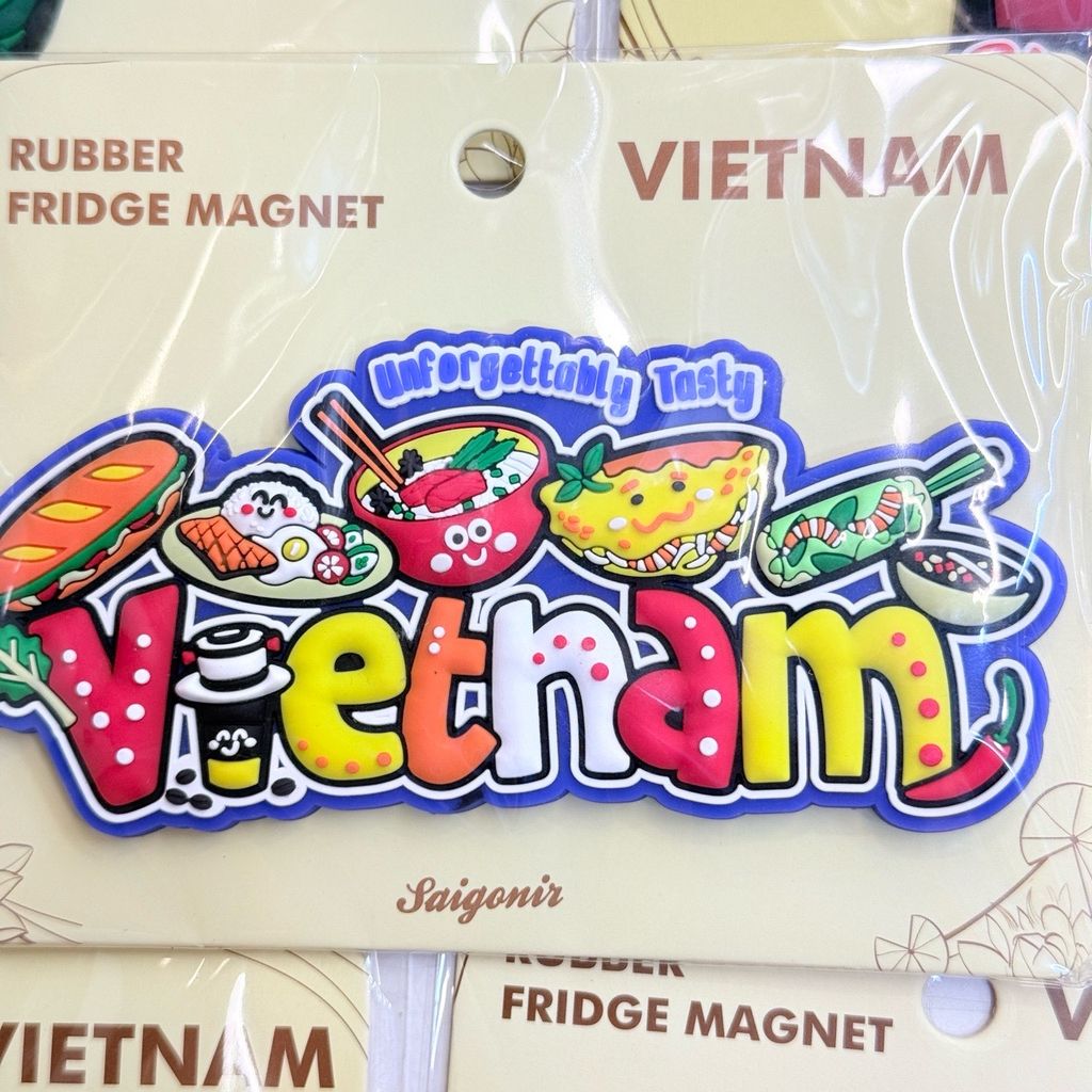 Nam châm Nhựa Dẻo Trang Trí Tủ Lạnh Fridge Magnet - Hình Ảnh Con Người Việt Nam - Món Ăn Việt Nam - Quà lưu niệm Việt Nam
