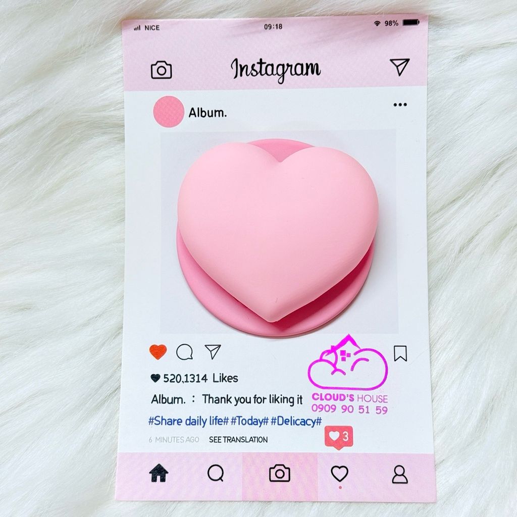 POPSOCKET Magsafe Nam Châm Hít Hình Trái Tim